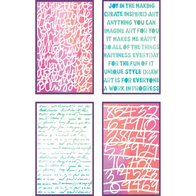 Sizzix Stencil Set "Words and Numbers"