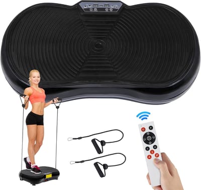Trilplaat Fitness - Vibratieplatform Training - Thuis Kracht Opbouwen - 100 kg Max Gewicht - 68 x 38 cm - Rood