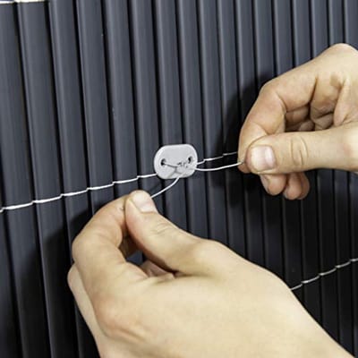 Montageplaatjes voor Veiligheidsmatten - Bevestigingsset voor Zichtbescherming (26 Stuks, Wit)