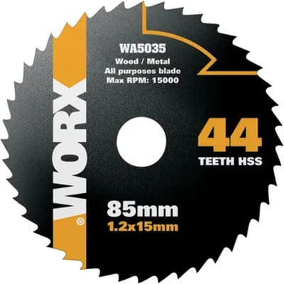 Worx Cirkelzaagblad Universeel Wa5035 - 85mm - 44t - Hss