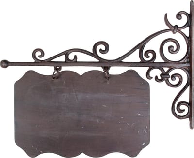 Esschert Design | uithangbord "large" rechthoek | afm. 45x39 cm | LH102