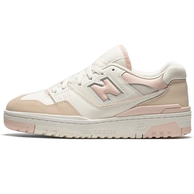 Lage Sneakers New Balance 550 White Pink Pastel