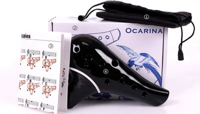 Knobbout Music United Ocarina ceramic fluit volledig pakket.