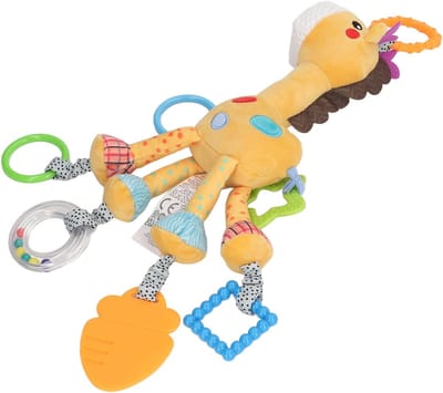 Kinderwagen Hanger - Baby Speelgoed - Baby Ontwikkeling - Zacht Pluche Materiaal - 47 cm - Giraffe