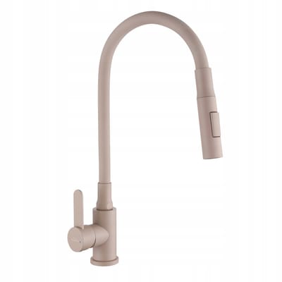 Keukenmengkraan met flexibele uitloop, Beige - Dalis