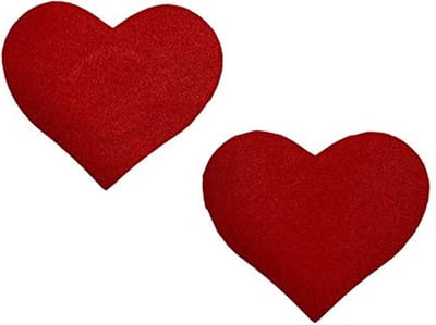 Finnacle - Niple Stickers Hart - Rood Tepelstickers met Hartjes - Zelfklevend en Stijlvol
