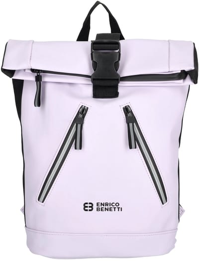 Enrico Benetti Bergen Waterafstotende Rolltoprugzak met Tabletvak - Rugzak 8 Liter - Lila