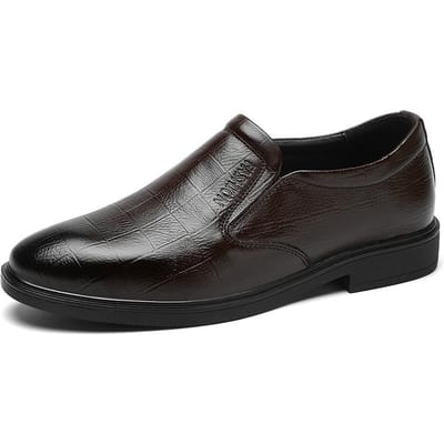 Leren Schoenen Heren Zakelijk Formeel Jeugd Zwart Casual Lente en Zomer Ademend Volnerf Leer Rundleer Schoenen voor Werk 45
