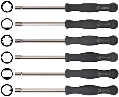 Carburateurschroevendraaierset, 6-delige afsteltool, geschikt voor Husqvarna 125, 135, 136, 137, 141, 141, 235, 235e, 236, 236e, 240, 240e, 435, 435e, 440e, McCulloch Partner Poulan kettingzagen-Belle's product