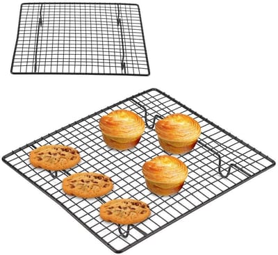 Allecto - Kitchen radiator grill plate - Roestvrij staal - Non-stick coating - 26 x 23 cm - Bakplaat voor koekjes en brood - Geschikt voor thuisgeb...