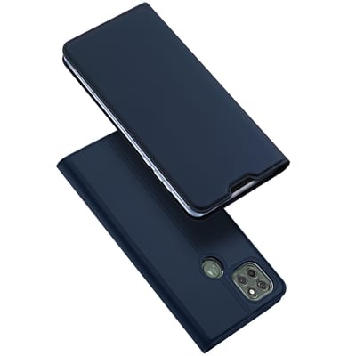 Dux Ducis Slim Softcase Bookcase voor de Motorola Moto G9 Power - Donkerblauw