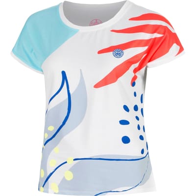 BIDI BADU Hey Laguna T-shirt Meisjes-wit, veelkleurig