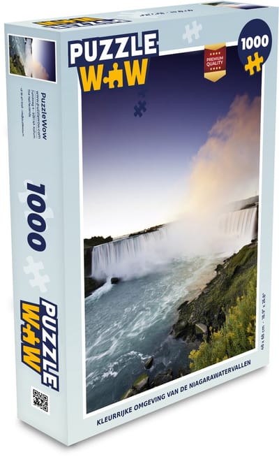 Puzzel Kleurrijke omgeving van de Niagarawatervallen - Legpuzzel - Puzzel 1000 stukjes volwassenen