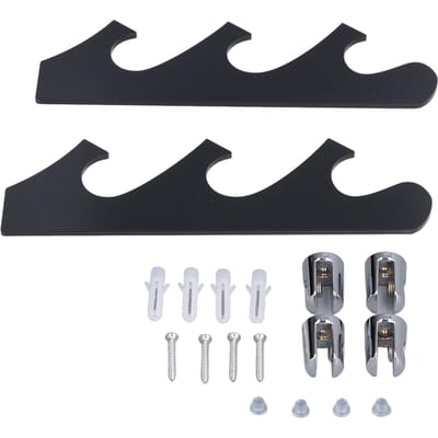 1 Paar Zwaardhouder Standaard Zwaard Display Rek Wandmontage Samurai Zwaard Hanger voor ThuisZwart