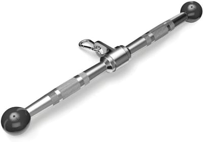 Kabeltrekgreep - Fitness Handvat - Kracht Training - Draaibare Scharnier - 51 cm - Chroom