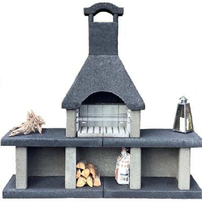 Intergard Barbecue beton houtskool bbq Venezia nr. 2 (200x200x50cm/600kg)