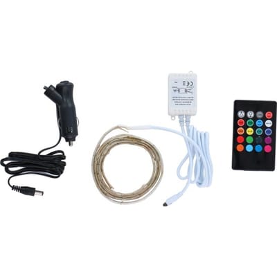 Dunlop LED-Strip – 1 Meter – 30 LED’s – 16 Kleuren – Dimbaar – Met Afstandsbediening – 12V/24V