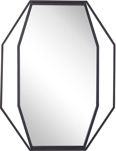 NIRE - Wandspiegel - Grafietgrijs - Staal