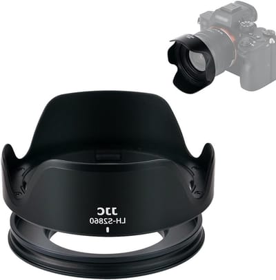 Lenskap voor 28-60mm en 16-50mm objectieven - Bescherming, Schaduw en Filtercompatibiliteit voor Sony A6300 A6400 A6500 A6600 Camera's