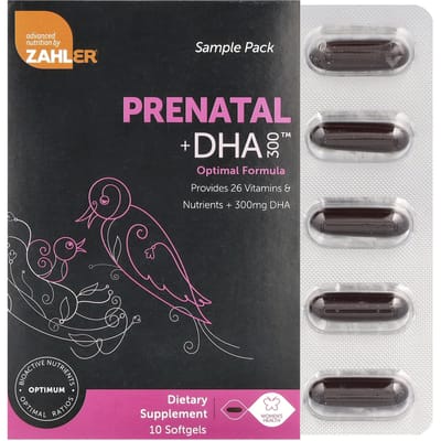 Zahler, voor zwangere vrouwen + DHA 300, 10 softgels