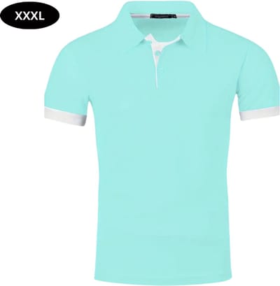 Livano Golf Shirt Heren - T-shirt - Golfkleding - Golfen - Golf Accessoires - Polo Shirt - Licht Blauw - Maat XXXL