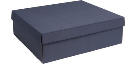 Geschenkdoos met deksel karton DONKERBLAUW 40x30x12cm (35 stuks)