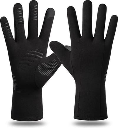 Nixnix® - Waterafstotende handschoenen Zwart Maat M - Touchscreen tip