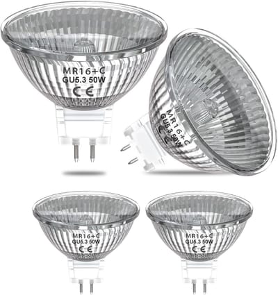 GU5.3 Spots halogeen 35W - 12V - MR16 - Dimbaar warm wit licht - 3 Spotjes