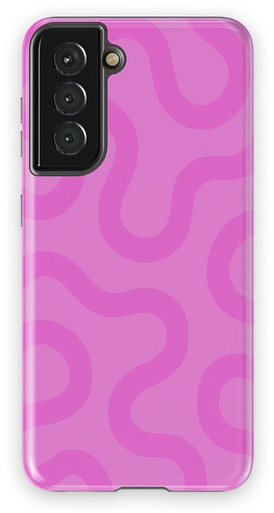 DripCase Motion Flow Tough Hoesje Samsung Galaxy S21 | Backcover met Mag | Trendy Design | Valbescherming | Bubble Waves