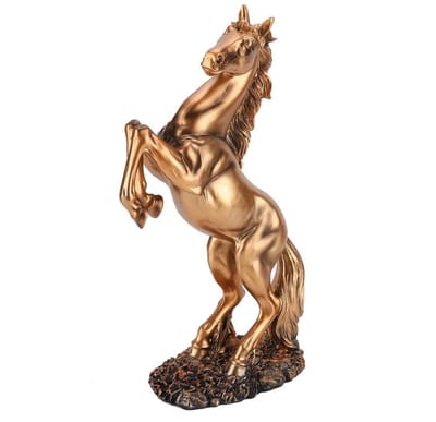 Dailygoods- Paardensculptuur Rijk Koper - Europese Kunst - Desk Decoratie - Fotografiesteunen - Uniek Design - Perfect voor Interieur - Beeldhouwwerk