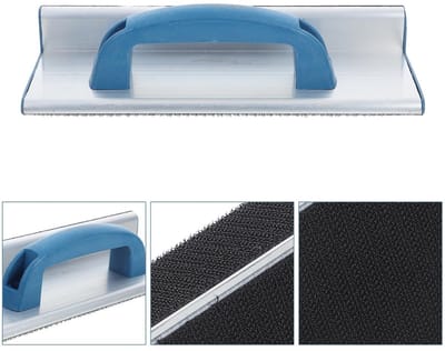 Dailygoods- Hoekwandschuurmachine zelfklevend - Schuurpapierhouder - Ergonomische handgreep - Aluminiumlegering - 2 stuks - Afmetingen 24,7 x 8,7 x 6 cm - Schuurmachine