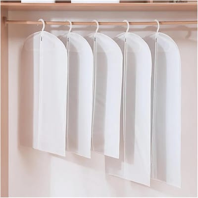 Kleding stofhoezen - Kledingbeschermers - Kleding opbergen - Transparant ontwerp - 5 stuks - Wit