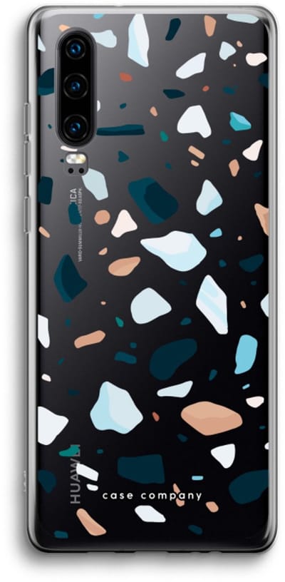 Case Company® - Hoesje geschikt voor Huawei P30 hoesje - Terrazzo N°13 - Soft Cover Telefoonhoesje - Bescherming aan alle Kanten en Schermrand