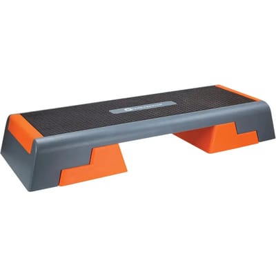 HMS AS007 Serie - Aerobic Step - Verstelbare Hoogte - Antislip Oppervlak - Zwart/Oranje