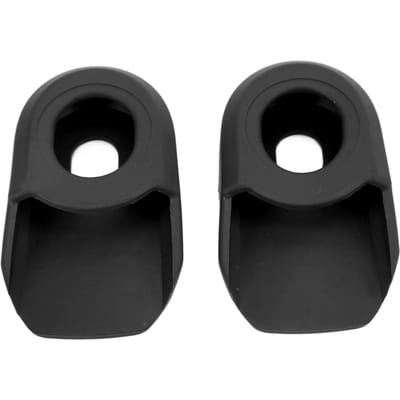 2 STUKS Fiets Crank Beschermer Silicone Fiets Crankarm Hoes Beschermhoes Rood black