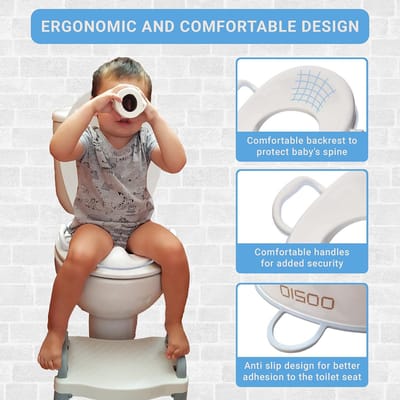 Toiletbril voor kinderen, toilettraining, toilettrainer, wc-bril, babytoiletbril voor kleine kinderen, geschikt voor ronde en ovale toiletten