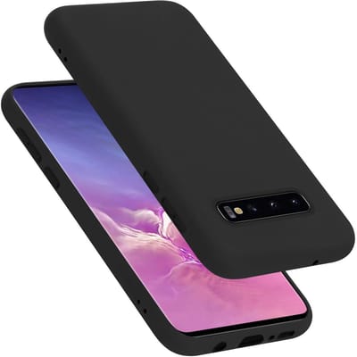 Cadorabo Hoesje geschikt voor Samsung Galaxy S10 5G in LIQUID ZWART - Beschermhoes gemaakt van flexibel TPU silicone Case Cover
