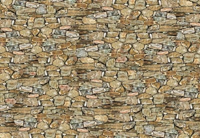 Fotobehang Rustic Stone Wall  | XL - 208cm x 146cm | 130g/m2 Vlies