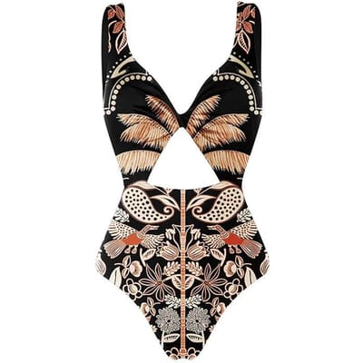 Nieuw Sexy Slank Eendelig Hot Spring Badpak Dames Badpak M black