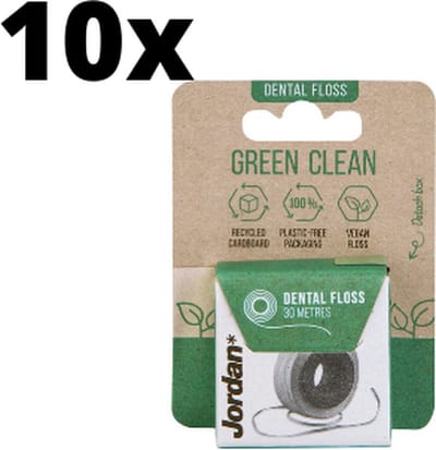 10x Jordan Green Clean Floss - Voordeelverpakking