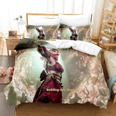 Nieuwe Hip Hop Melanie Martinez Portals Beddengoed Collectie Cartoon Anime DrieDelige Set Volwassene Kind Slaapkamer Dekbedovertrek Collecties 3D Kawaii Meisjes EU SuperKing 260x220