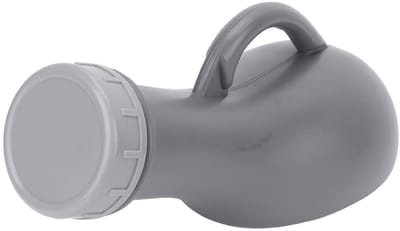 Dailygoods- Urinefles met deksel - Urinoir voor mannen - Handvat - Kunststof - Duurzaam - Geschikt voor ouderen en bedlegerigen