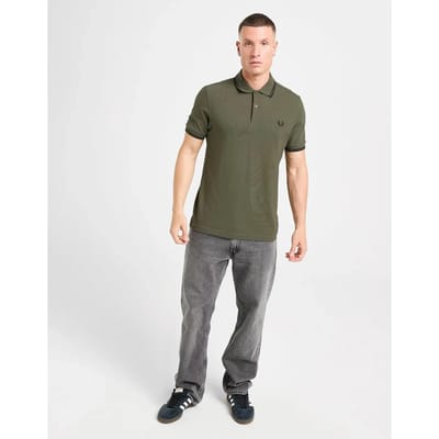Fred Perry Twin tipped polo - laurel wreath green black