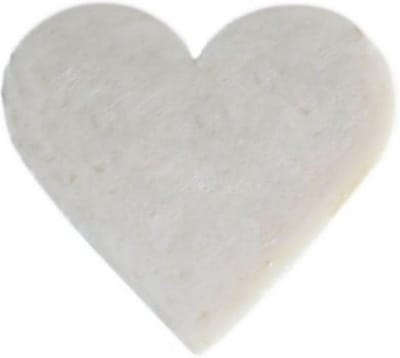 Gastenzeepjes Coconut hartvormig
