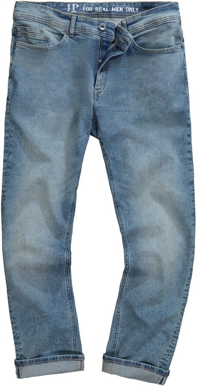 JP 1880 - Heren - Jeans FLEXNAMIC® denim Buik-Fit Straight Fit 5-pocket - Mat jeansblauw - Maat 54