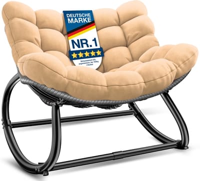 KESSER® Schommelstoel voor binnen en Buiten - Relaxfauteuil Weerbestendig