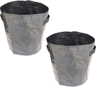 NAXSIR Plantenzakken - 2-Delige Set - Tuinbladopvangzak - 35x45 cm - 10 gallons - Ademend Materiaal - Opvouwbaar