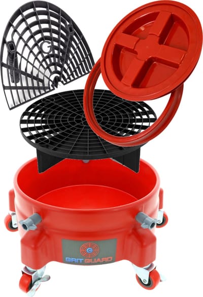 Grit Guard Trolly set bestaande uit; Grit Guard Trolly, Grit Guard Grit, Grit Guard Washboard, GammaSeal