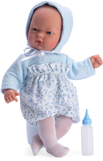 ASI DREAMS Pop - Oli 30 Cm - Gebloemd Rompertje - Blauw