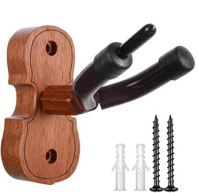 Gitaar muurbeugel - Instrumentenhaak - Instrument decoratie - Zachte siliconen bescherming - 12 cm breed - Meerkleurig
